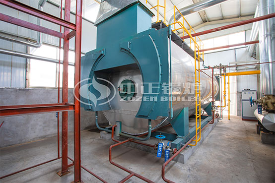 WNS-15噸冷凝式燃氣蒸汽鍋爐項目