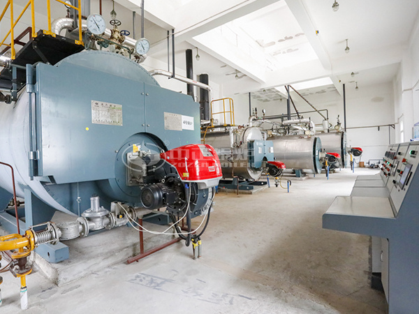 運行在三易食品的多臺中正燃?xì)忮仩t